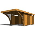 Carport for one car. 
Dimensions: 358.3