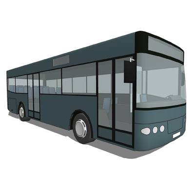 Euro Bus 3d Model Formfonts 3d Models Textures