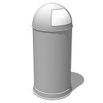 Bullet style trashcan/litter bin