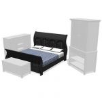 Yorkshire King Size Bedroom Set. Shown in a black ...