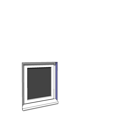 630x750mm single casement window. 