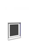 630x750mm single casement window