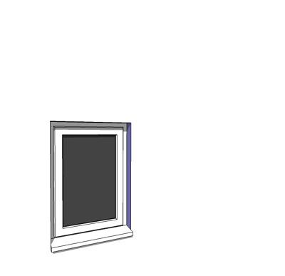 630x900mm single casement window. 