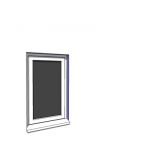 630x1050mm single casement window
