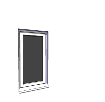 630x1200mm single casement window. 