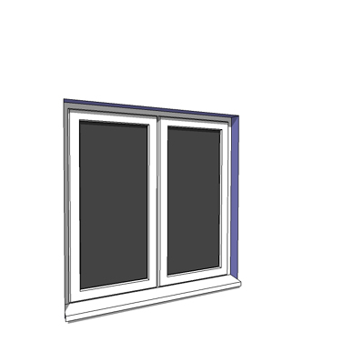 1200x900mm double casement window. 