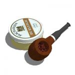 Pipe with tobacco.