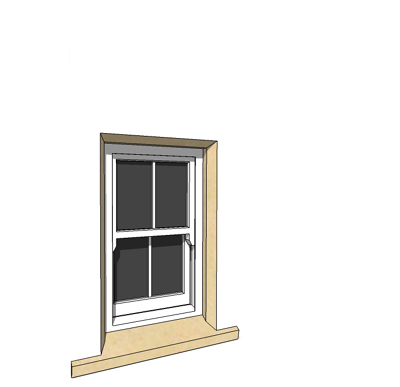 635x1050mm sash window with vertical bar and stone.... 