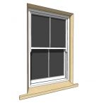 1085x1650mm sash window with vertical bar and ston...