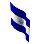 Image-mapped Nicaraguan flag