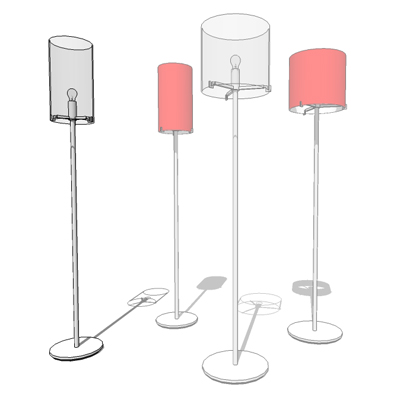 CPL F1  F3 floor lamps by Prandina, designed by Ch.... 