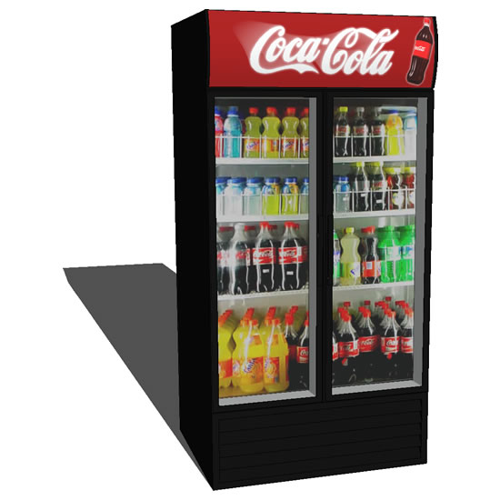 Low poly Coca Cola bottle refrigerator.
Notes: Li.... 
