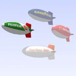 A selection of 20 ft long advertising blimps. Dwg ...