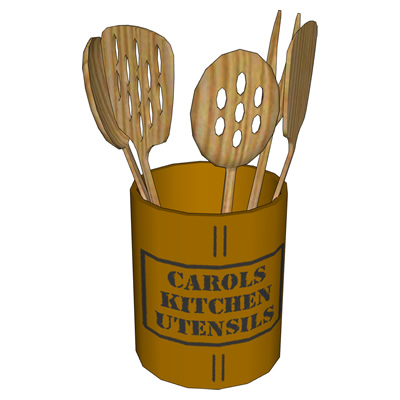 Kitchen utensils in four configurations, including.... 