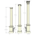 Doric Ionic and Corinthian, Classical Order Column...