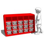 Baseline storage cubbies by Angeles for elementary...