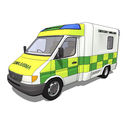 Mercerdes Benz Sprinter. Ambulance and van. 