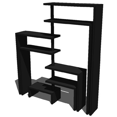 Joy rotating shelf unit by Achille Castiglioni 3D Model - FormFonts 3D ...