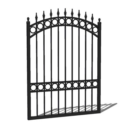 Wrought iron garden gate; 3'9" for 4' opening.... 