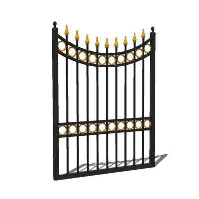Wrought iron garden gate; 3'9" for 4' opening.... 