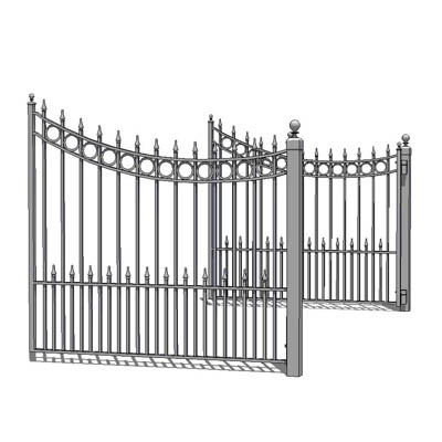 Same as 12 ft Driveway gate 01, but with 14ft / 4..... 