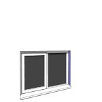 1200x900mm single casement window