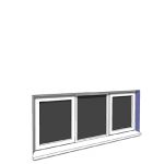 1770x750mm casement window