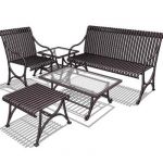 Wrought iron set for garden or sheltered exterior