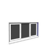1770x900mm casement window