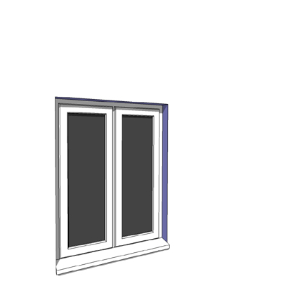 915x1200mm narrow module double casement window. 
