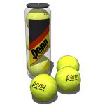 Penn tennis balls and plastic holder for three bal...