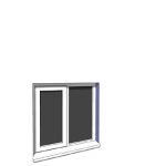 915x900mm narrow module single casement window