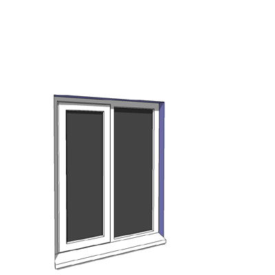 915x1200mm narrow module single casement window. 
