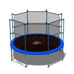 12ft/4m diameter trampoline, with and without safe...