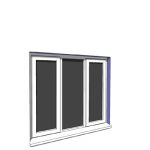 1342x1200mm narrow module casement window