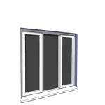 1342x1350mm narrow module casement window