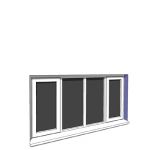 1770x900mm narrow module casement window