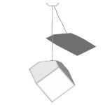 Cable suspended luminaire for diffused fluorescent...