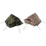 Military tents in standard camo version and desert...
