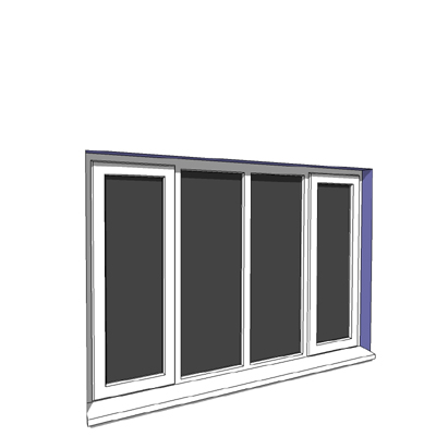 1770x1200mm narrow module casement window. 