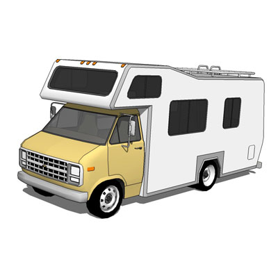 Chevrolet Motorhome, in two configurations, flat c.... 