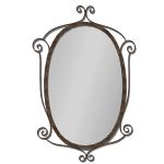 Wrought iron mirror. For wall decoration.