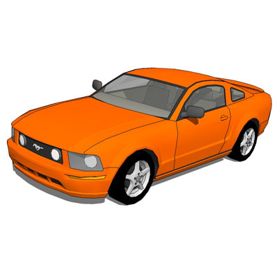 Ford Mustang GT. This model have four color config.... 