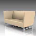 Minimal sofa unit by Materia