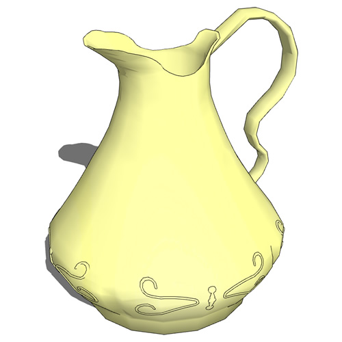 Higher poly Victorian Pitcher, for close-up decora.... 
