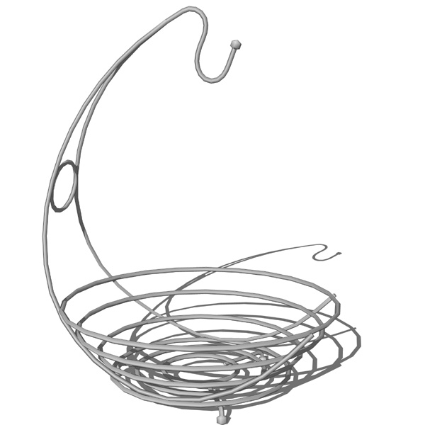 Wrought iron fruit basket. Can also double as a pl.... 
