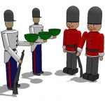 Toy soldiers for display