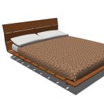 KING size slat-wood bed