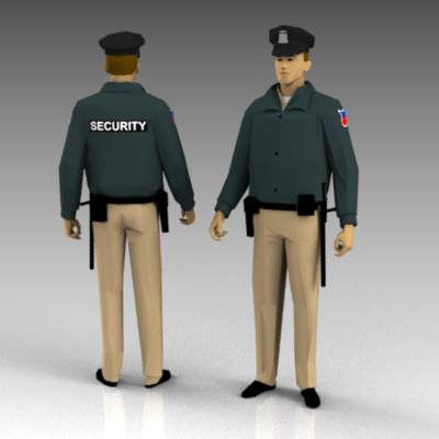 A selection of generic police/security figures. 