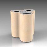 Trio recycle bin by Materia